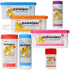These are very good wipes for cleaning a pugs wrinkles,very good value, and. Petkin Dog Cat Range Tushie Paw Pet Itch Eye Ear Wipes Blood Stop Sun Screen Eur 6 95 Picclick Fr