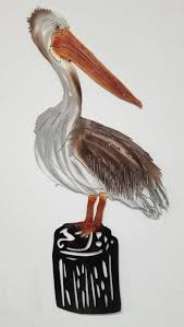 Pelican Wall Art Metal Pelican Sea Bird