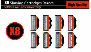 4 Shaving Razor Cartridges Blade Compatible With Gillette