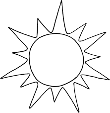 Tô màu Mặt Trời Tỏa Sáng - Trang Tô Màu Cho Bé