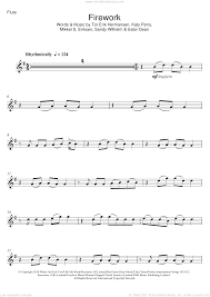 firework sheet for flute solo