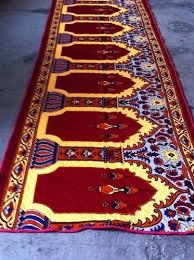 red designer mosque carpet for namaaz