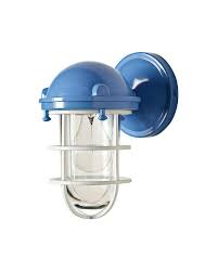 Blue Steel Cage Sconce