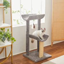 real carpet tri post cat tree