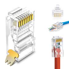 Cat 5 cable connector cat6 diagram wire order e cat5e with. Amazon Com 50 Pcs Rj45 Connector Cat6 Cat5e Cat5 Rj45 Connector Ethernet Cable Crimp Connectors Utp Network Plug For Solid Wire And Standard Cable Transparent Pass Through 50 Pack Computers Accessories