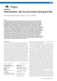 Please don't worry or feel ashamed, these emotions are perfectly normal. Pdf Veterinarians Role For Pet Owners Facing Pet Loss