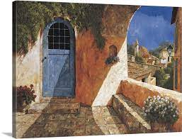 The French Door Large Solid Faced Canvas Wall Art Print Great Big Canvas