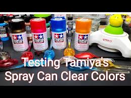 Testing Tamiya Spray Can Clear Colors
