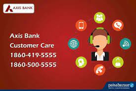 axis bank customer care 24x7 toll free