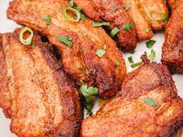 oven baked pork belly slices the