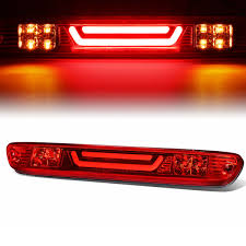 Red Housing 3d Led Bar 3rd Third Tail Brake Light Rear Cargo Lamp For Chevy Colorado Gmc Canyon 04 12