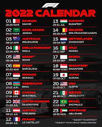 Formula 1 release the 2022 calendar | Marca