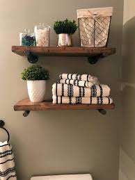 This bathroom shelf is a new take on our classic shelf, and has a sliding door to provide hidden storage. 15 Extraordinary Diy Industrial Wall Shelves Bathroom Ideas You May Love It Moetoe