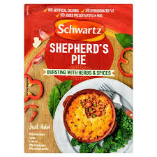 Plunge your spoon into a shepherd's pie with creamy mash and flavourful lamb mince. Schwartz Authentic Shepherd S Pie Mix