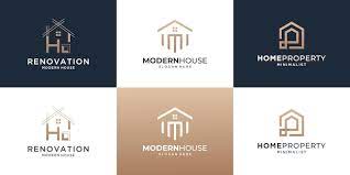 building house logo design template