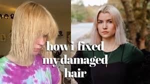 how i fixed my fried bleached hair