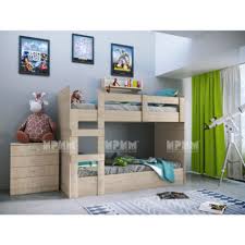 Детските легла се предлагат в модерен дизайн и могат да се поставят и в малки по размери стаи. Detsko Siti 5015 Dvuetazhno Leglo Skrin I Etazherka