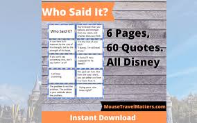 In which uk country was roald dahl born. Printable Disney Guess Who Said It Trivia Game Mouse Travel Matters