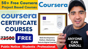 coursera free certification courses