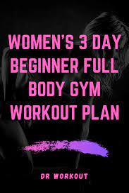 beginner full body gym workout plan