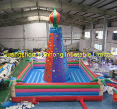 7x7m Giant Inflatable Climbing Wall For