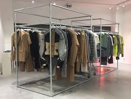 Select a category aluminium & glass cabinets chrome wire shelves clothes hangers metal coat hangers plastic coat hangers size cube markers wooden clothes hangers clothes rail black clothes rail children's clothes rail. Industrial Clothing Rails And Clothing Racks Simplified Building