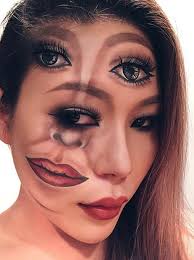 23 trippy illusion makeup looks for