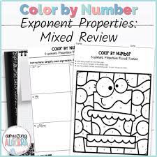 Exponent Properties Mixed Review