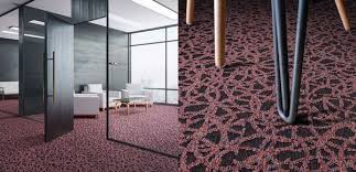 carpet tiles with an organic design