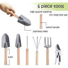 9 Piece Garden Tool Set With Stool And Detachable Tool Kit