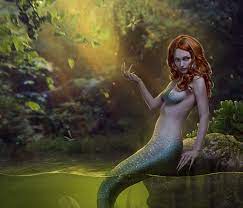 mermaid water fantasy green