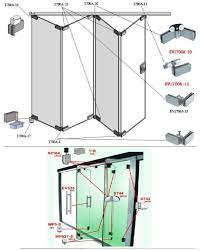 Glass Door Accessories Folding Door