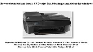 Staples has you covered with free delivery on hp® ink & toner orders $25 & up. How To Download And Install Hp Deskjet Ink Advantage 4645 Driver Windows 10 8 1 8 7 Vista Xp Youtube