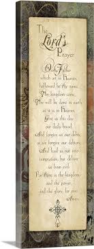 The Lord S Prayer Wall Art Canvas