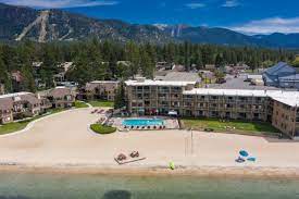 This beachfront tent is situated right on the beach. Beach Retreat Lodge At Tahoe Reviews Prices U S News