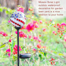 Solar Garden Lights Mosaic Solar