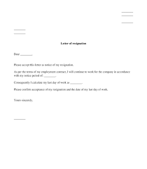 Letter Of Resignation Sample Template Word And Pdf