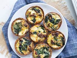 spinach goat cheese mini quiches by