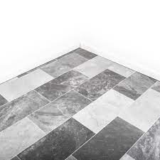 grey tile lino flooring storm tile