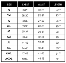 Size Chart Flag Football Amped Loose Fit Ss Jerseys Team