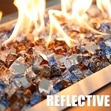 Hisencn Fire Pit Glass Rocks High