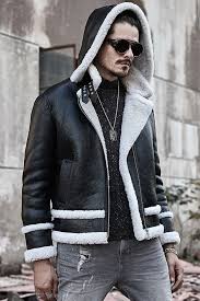 Leather Jacket Mens Fur Coat