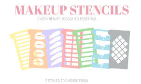 makeup swatch stencil template sticker