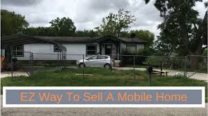 how to sell a manufactured home with or
