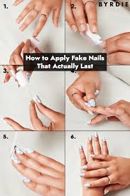 how to apply fake nails at home for