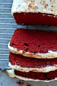 Red Velvet Pound Cake With Cream Cheese Glaze gambar png