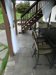 Patio Under Deck With Separate Firepit