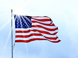 The American Flag Under The Blue Sky Photo Image_picture Free