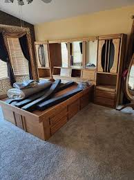 Queen Size Wall Unit Bed Frame