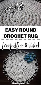 easy round crochet rug pattern free